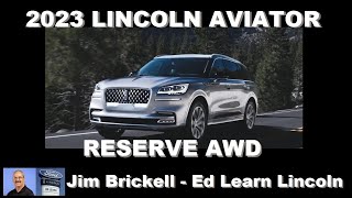 Getting to know your 2023 Lincoln Aviator Reserve