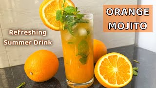 Refreshing Summer drink Orange Mojito Recipe | Orange mojito at home | Summer special Orange Mojito