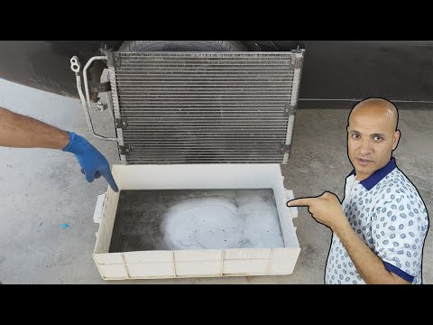 تنظيف دورة مكيف السيارة من الداخل من الشوائب والسدد
