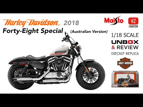 1:18 Maisto Harley Forty Eight Special HD 48 Bike Cruiser Model Motorcycle Toys 