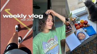 1 semaine de sport (run, yoga) & nouvelle routine cheveux bouclés 🥹🌷 | LA VIE À RENNES #5