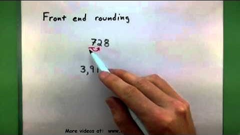 Basic Math - Front end rounding