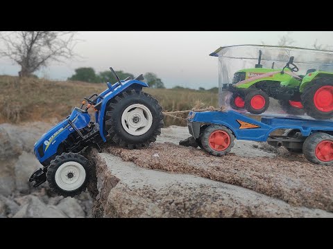 tractor fall from hills |Trolley loaded Tractor  fall from from the hill and damaged #tractor #jcb