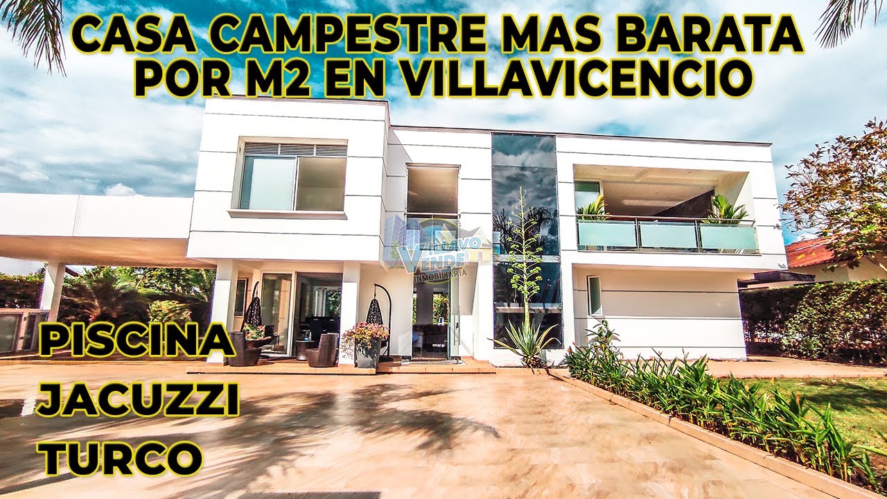 La Casa Campestre Mas Barata Por m2 en Villavicencio / Acabados de lujo