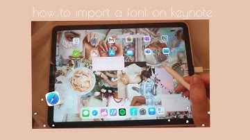 how to import a font on keynote