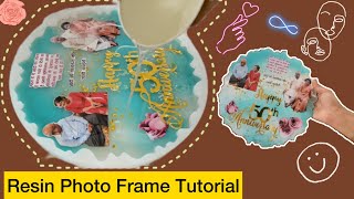 How To Make Resin Photo Frame | DIY Anniversary Gift | Resin Art Tutorial | By Siddhi Art Studio