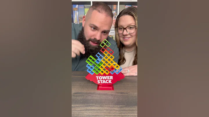 What An Ending 🤯 Come Play Tower Stack With Us! #boardgames #gamenight #couple #fun