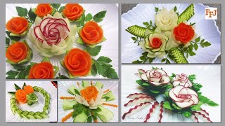 Plating garnish||Hotel plating garnish||How to garnish a plate