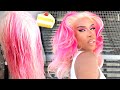 STRAWBERRY SHORTCAKE INSPIRED HAIR & MAKEUP FULL TRANSFORMATION | Ft. Tinashe Hair |Alfred Lewis lll