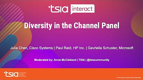 TSIA Diversity in the Channel with Julia Chen, VP,...