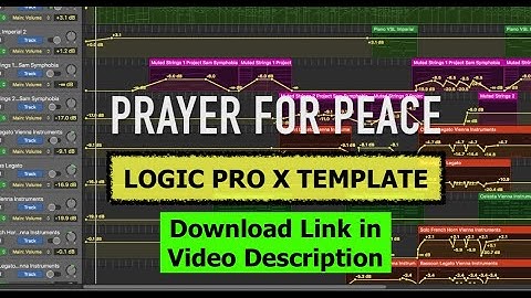 Prayer for Peace 🎵 Logic Pro X Template Download 🎵 Sentimental, Sad, Emotional Piano with Orchestra