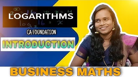 CA Foundation | Business Mathematics | Logarithms | Exercise 1D | ICAI Study Material Solutions