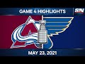 NHL Game Highlights | Avalanche vs. Blues, Game 4 - May 23, 2021