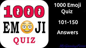 1000 Emoji Quiz : 101-150 Answers