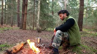 Solo Wild Camp Relaxing in Nature
