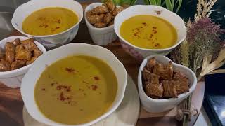 Zucchini soup  // شوربة او حساء القرع الاخضر (courgette)