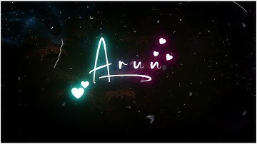 Arun || Name status video || cmd_U_R_NAME_|| #karthick