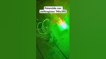 Encendido de 8 #leds mediante fotocelda y shiftregister #74hc595 #arduino
