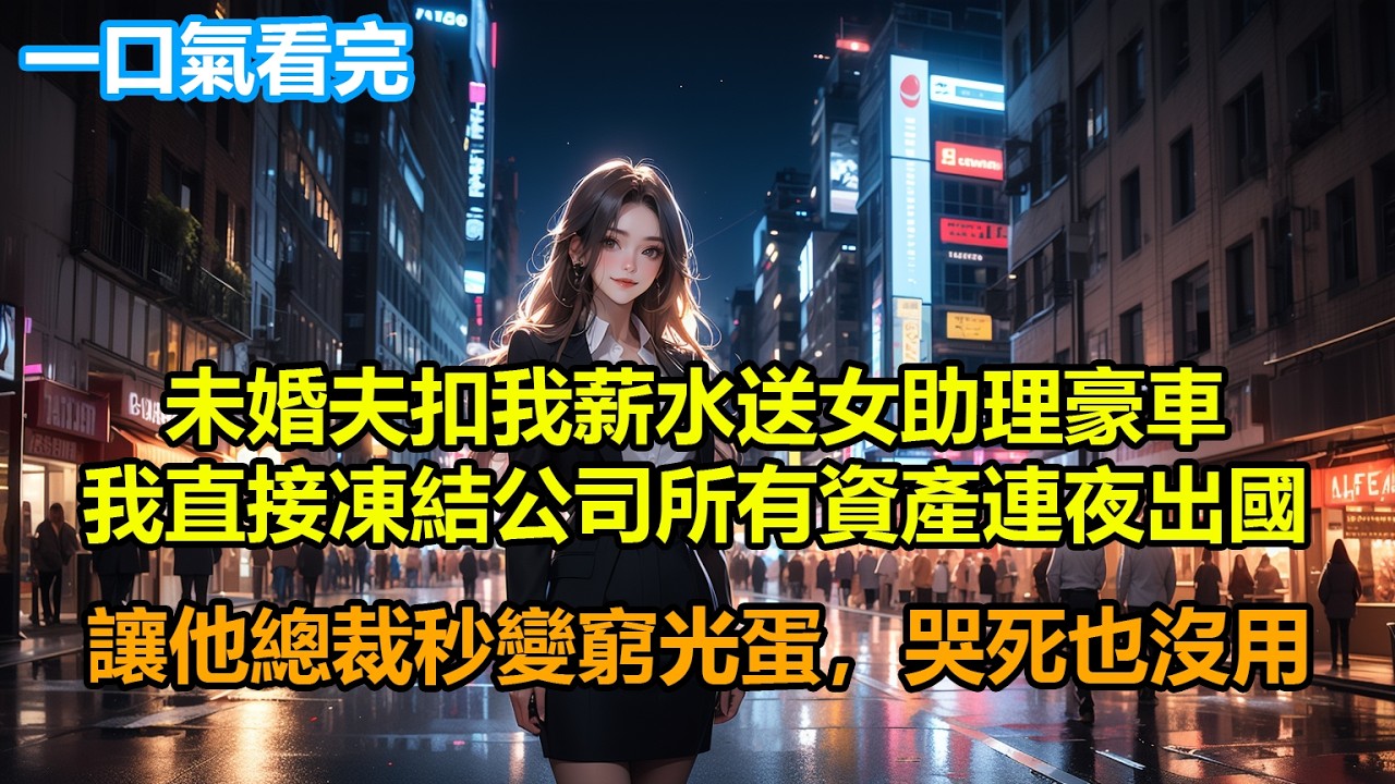 未婚夫扣我薪水送女助理豪車，我直接凍結公司所有資產連夜出國，讓他總裁秒變窮光蛋，哭死也沒用