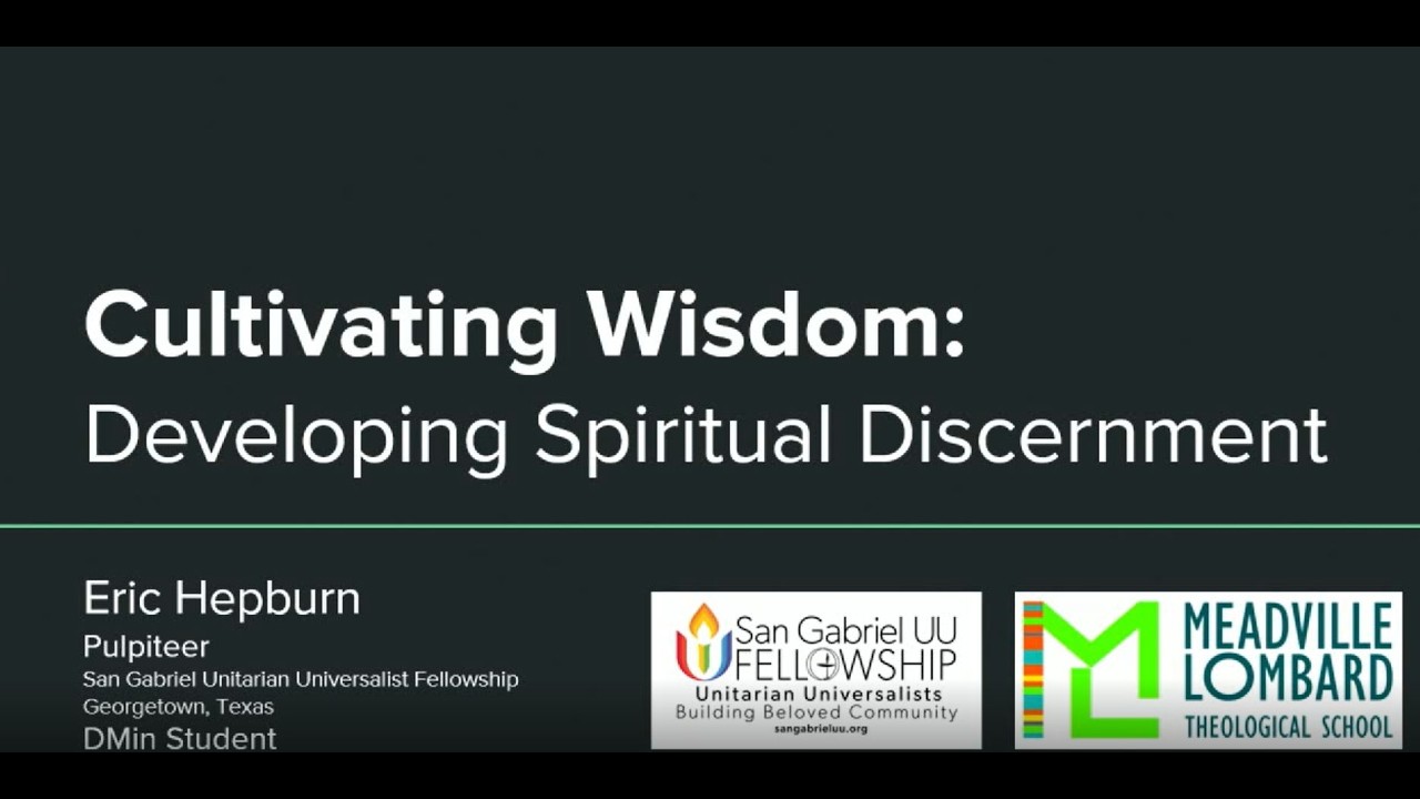 Cultivating Wisdom Workshop Sessions by Eric Hepburn