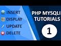 insert update delete view and search data from database in php mysql connection part 1