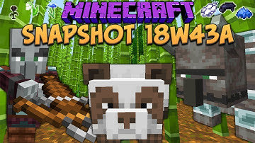 Minecraft 1.14 Snapshot 18w43a Village And Pillage Update! Loom, Pandas, Bamboo & Crossbow!