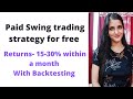 Paid Swing trading strategy for free part-2