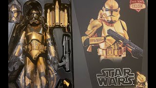 Hot Toys Star Wars Gold Chrome Clone Trooper review
