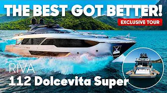 The Best Looking 100ft Yacht Ever? Riva 112 Dolcevita Super - Tour & Review