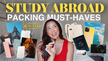 what I *ACTUALLY* needed for study abroad ✈️ 🌎 2025 packing list with links