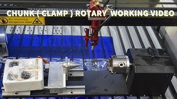 JINAN QUALITY CNC : CHUNK ( CLAMP ) ROTARY ON CO2 LASER ENGRAVING CUTTING MACHINE