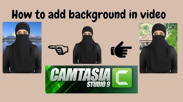 How to add background image in video | Change video background in Camtasia