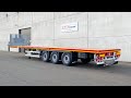 Max trailer  max200 extendable flatbed trailer with 13600m loading platform length