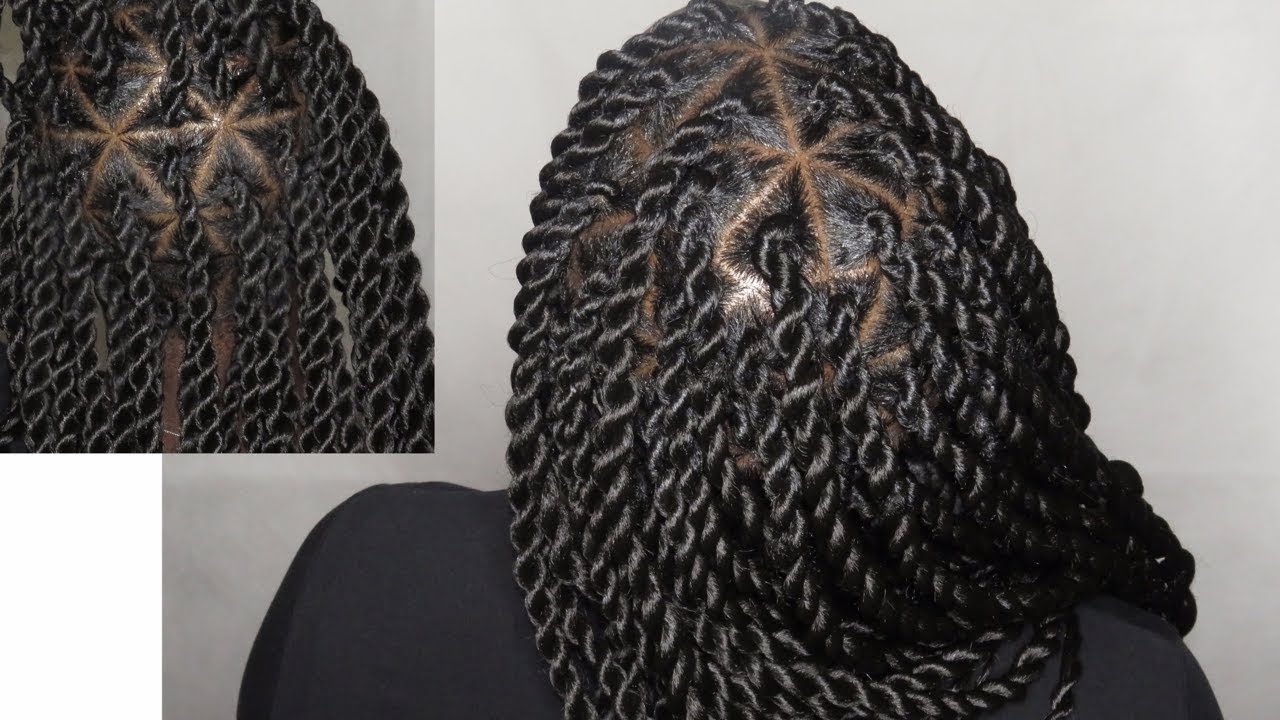 Senegalese Twist Tutorial Triangle Part Youtube