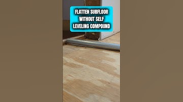 How to flatten subfloor without self leveling compound - #shorts #diy #building