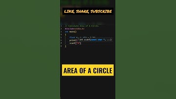 Calculate Area Of A Circle⭕ #shorts #shortvideo #coding #viral