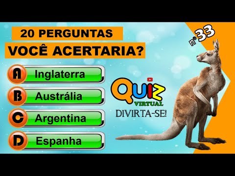 QUIZ VIRTUAL 42  Perguntas de Conhecimentos Gerais Nível Fácil com  respostas narradas e comentadas. 