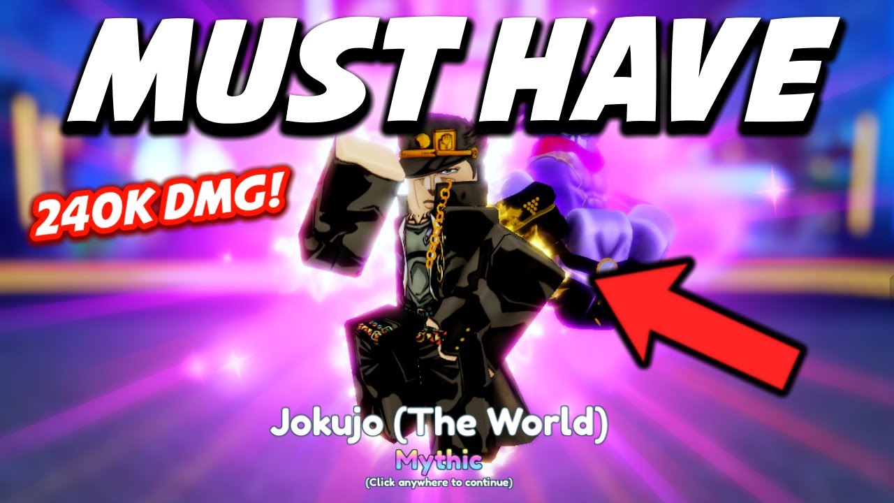 MAX LVL 100 NEW JOKUJO SERIOUS SHOWCASE UPDATE 8 In Anime Adventures  Roblox  YouTube