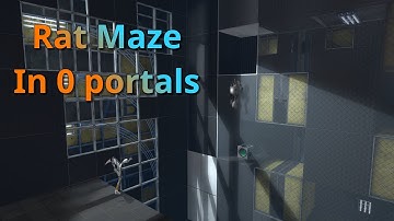 Portal 2 Co-op | Rat Maze in 0 portals (World Record)