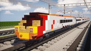 Minecraft British Rail Class 390 Pendolino Train Tutorial