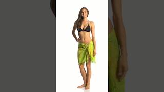 Batik Bali Lime Mini Sarong Swimoutlet