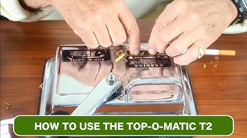 How To Use Top-O-Matic T2 Cigarette Rolling Machine (Manual Rolling Machine)