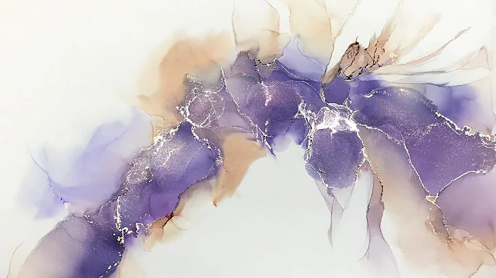 Alcohol Ink Abstract Painting Process (#7)