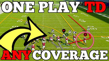 EASY ONE PLAY TOUCHDOWN THAT BEATS EVERY COVERAGE! MADDEN 22 MONEY PLAY!