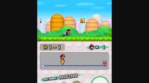 New Super Mario Bros [DS Intro and 1-1]