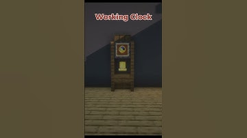 Working Clock in Minecraft!🕰️ #shorts