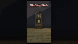 Working Clock in Minecraft!🕰️ #shorts