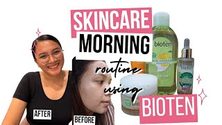 HOW TO USE BIOTEN : MY MORNING SKINCARE ROUTINE