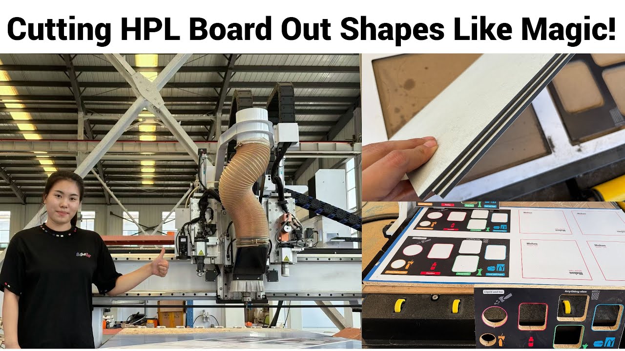 How Does A CNC Router Cut Printing HPL Board Out Shapes Like Magic ...