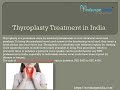 Thyroplasty treatment in india  medsurge india